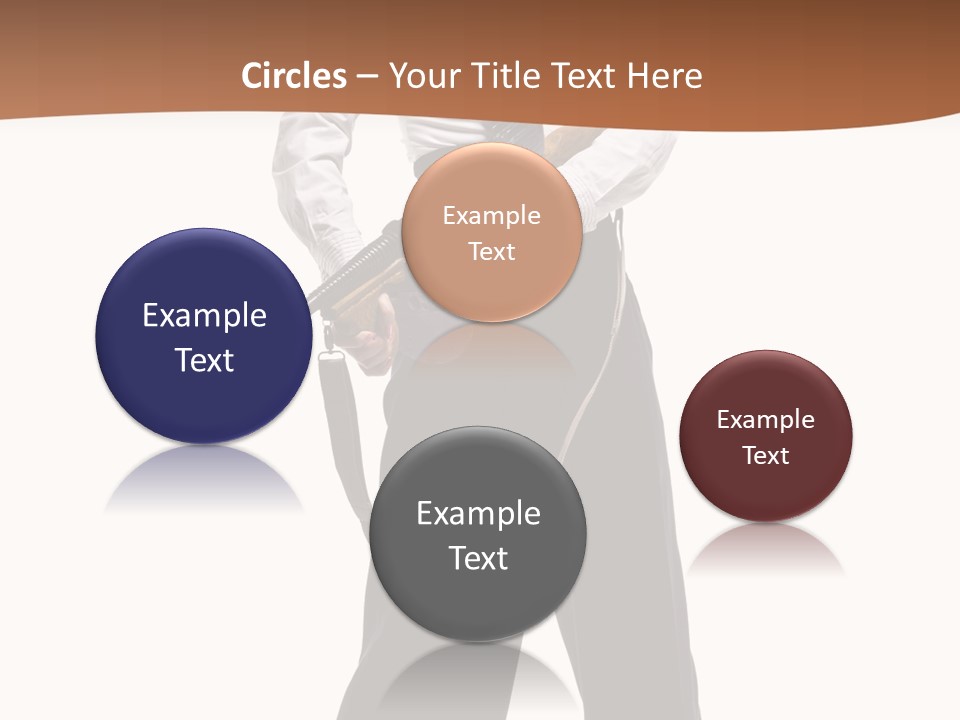 White Capone Pants PowerPoint Template