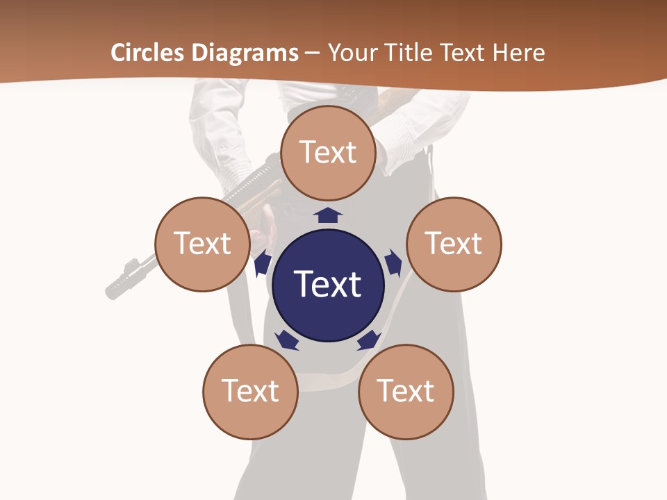 White Capone Pants PowerPoint Template