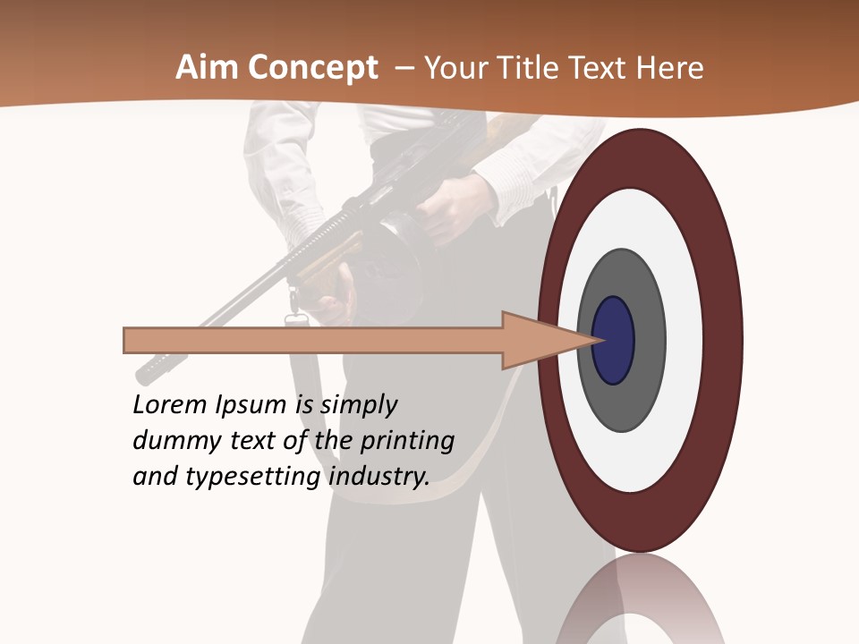 White Capone Pants PowerPoint Template