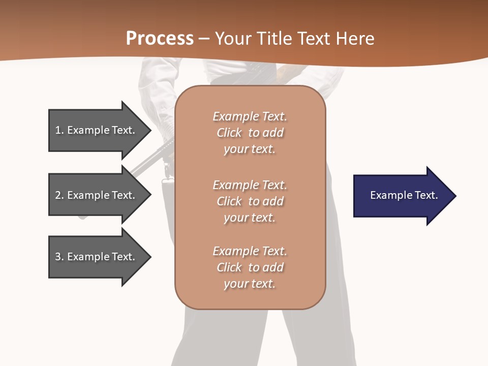 White Capone Pants PowerPoint Template