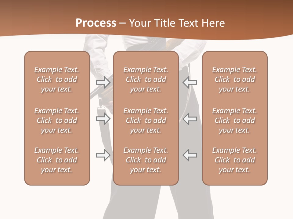 White Capone Pants PowerPoint Template