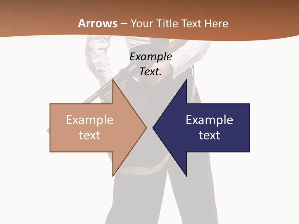 White Capone Pants PowerPoint Template