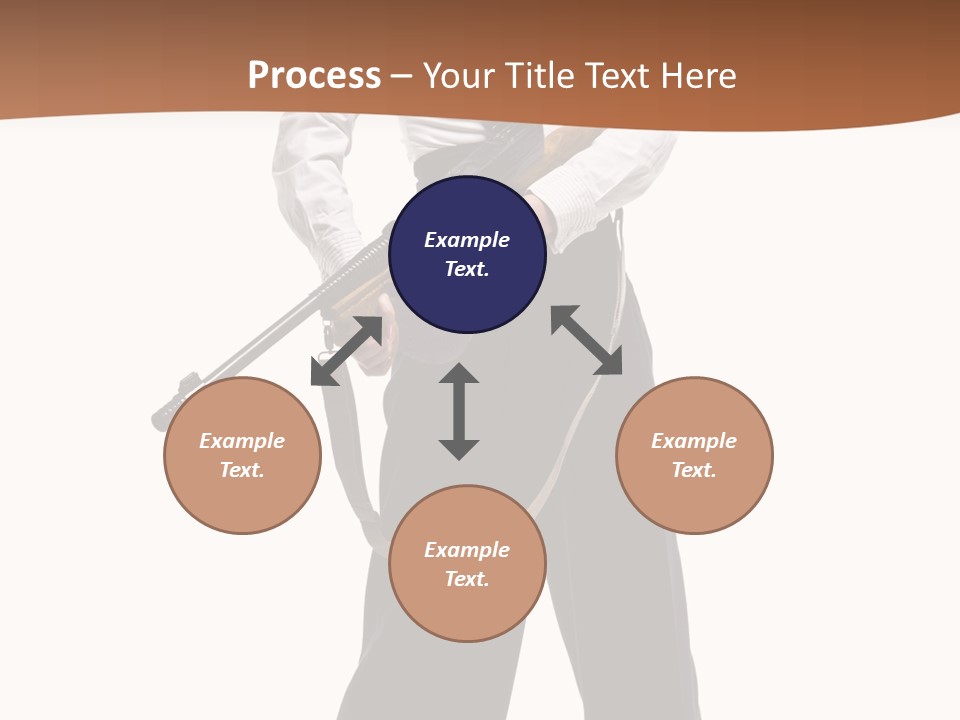 White Capone Pants PowerPoint Template