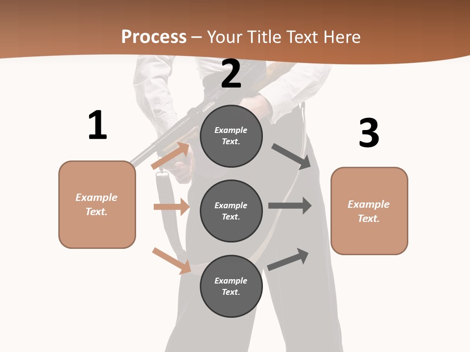 White Capone Pants PowerPoint Template