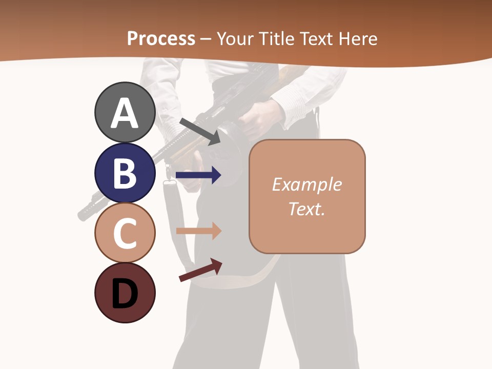 White Capone Pants PowerPoint Template