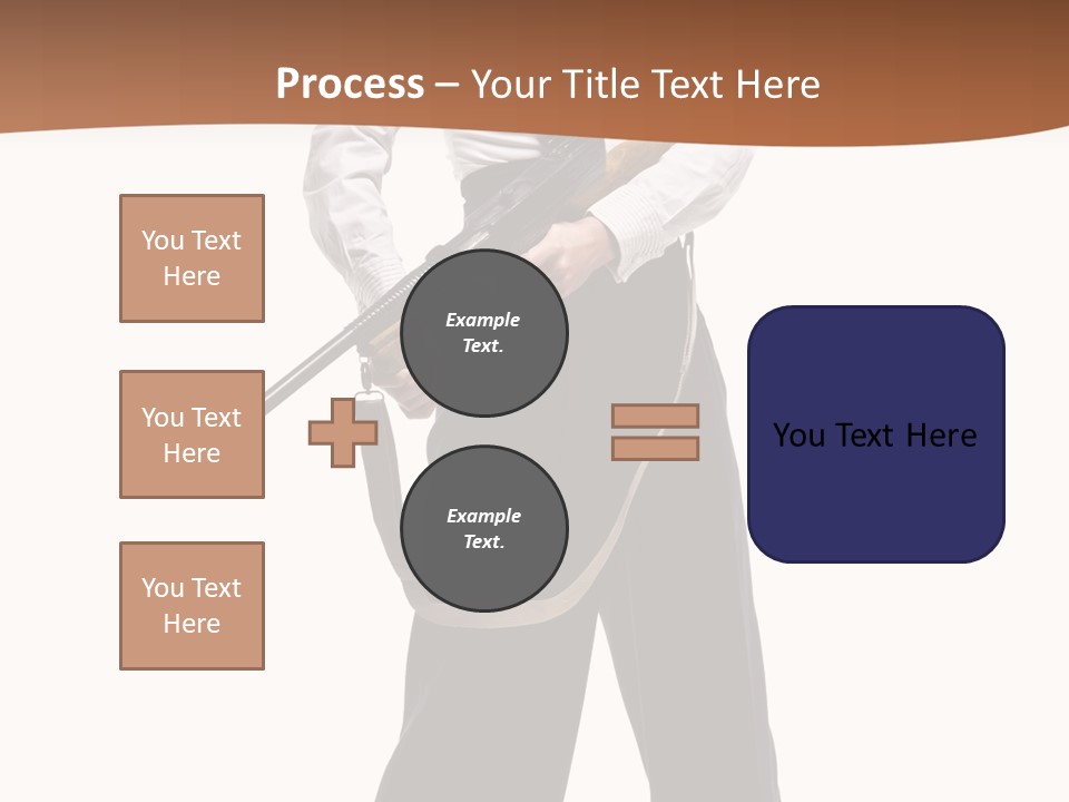 White Capone Pants PowerPoint Template