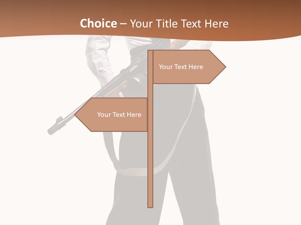 White Capone Pants PowerPoint Template