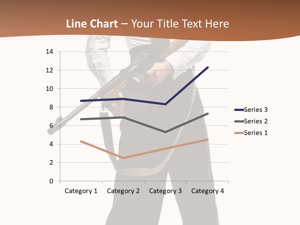 White Capone Pants PowerPoint Template