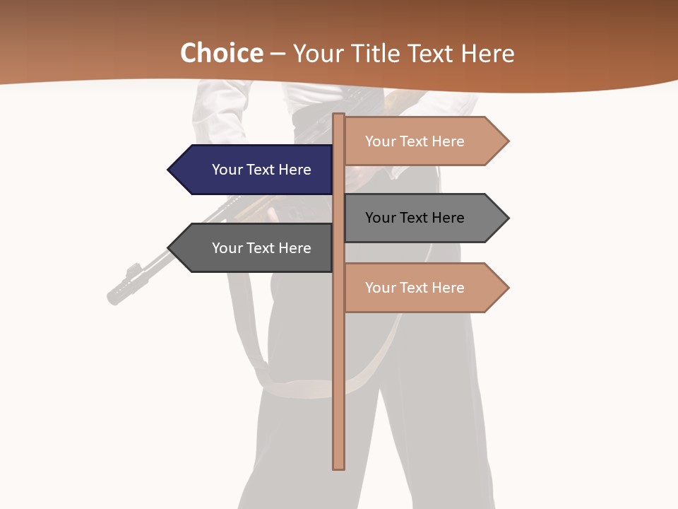 White Capone Pants PowerPoint Template