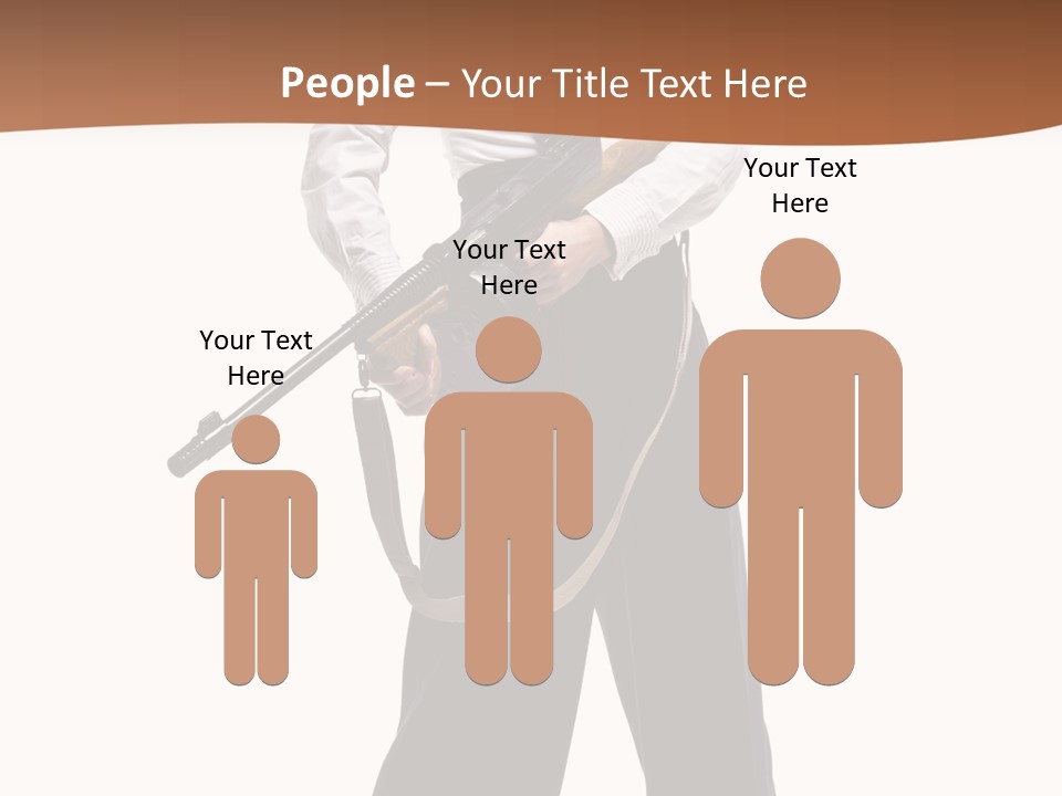 White Capone Pants PowerPoint Template