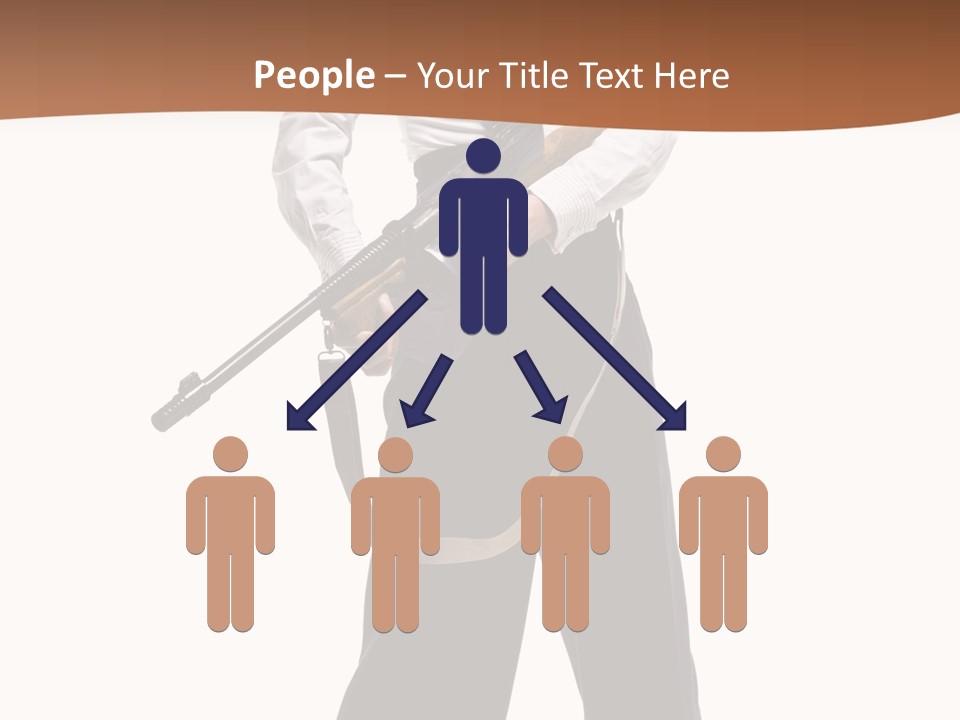 White Capone Pants PowerPoint Template