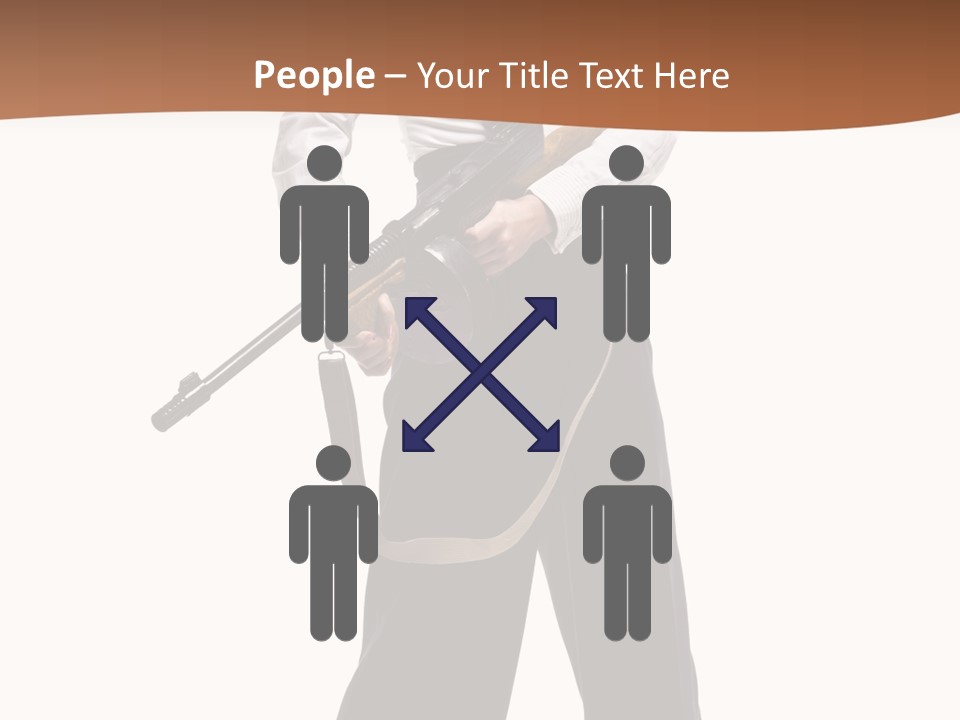 White Capone Pants PowerPoint Template