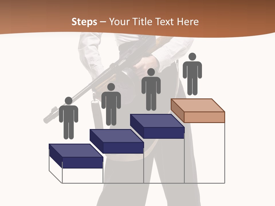 White Capone Pants PowerPoint Template