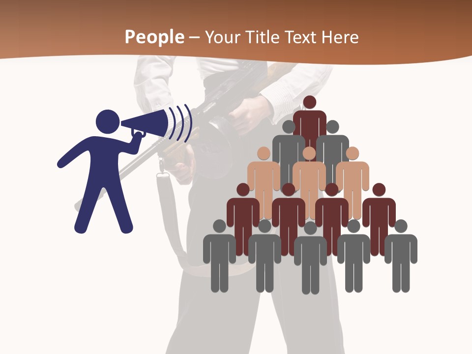 White Capone Pants PowerPoint Template