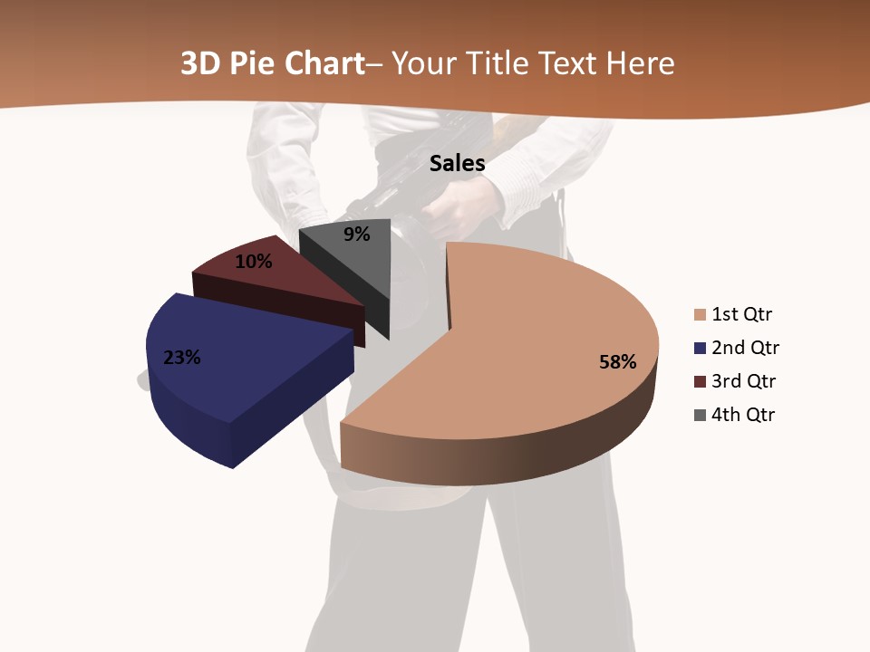White Capone Pants PowerPoint Template