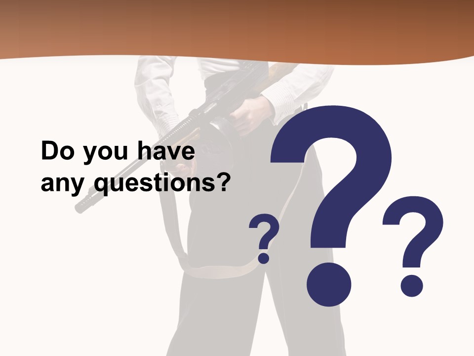 White Capone Pants PowerPoint Template