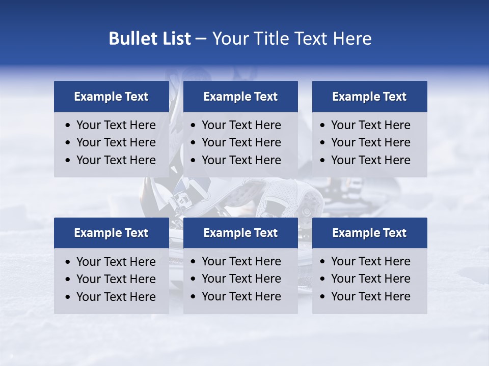 Equipment Sun Boot PowerPoint Template