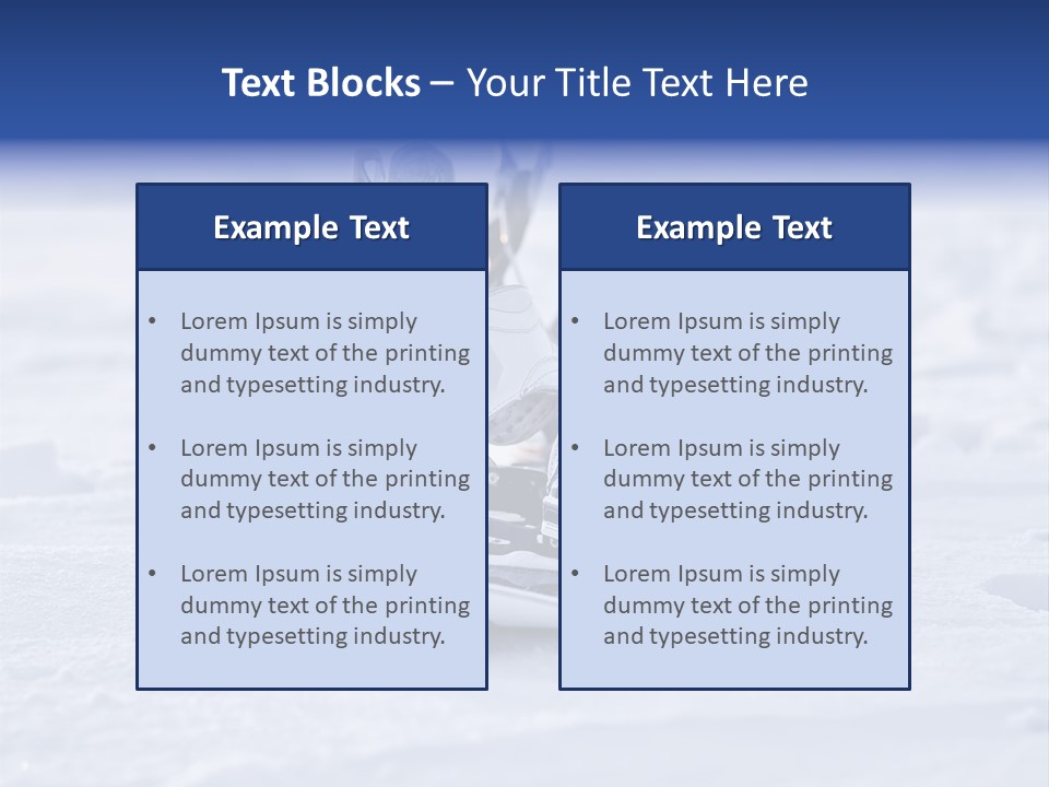 Equipment Sun Boot PowerPoint Template