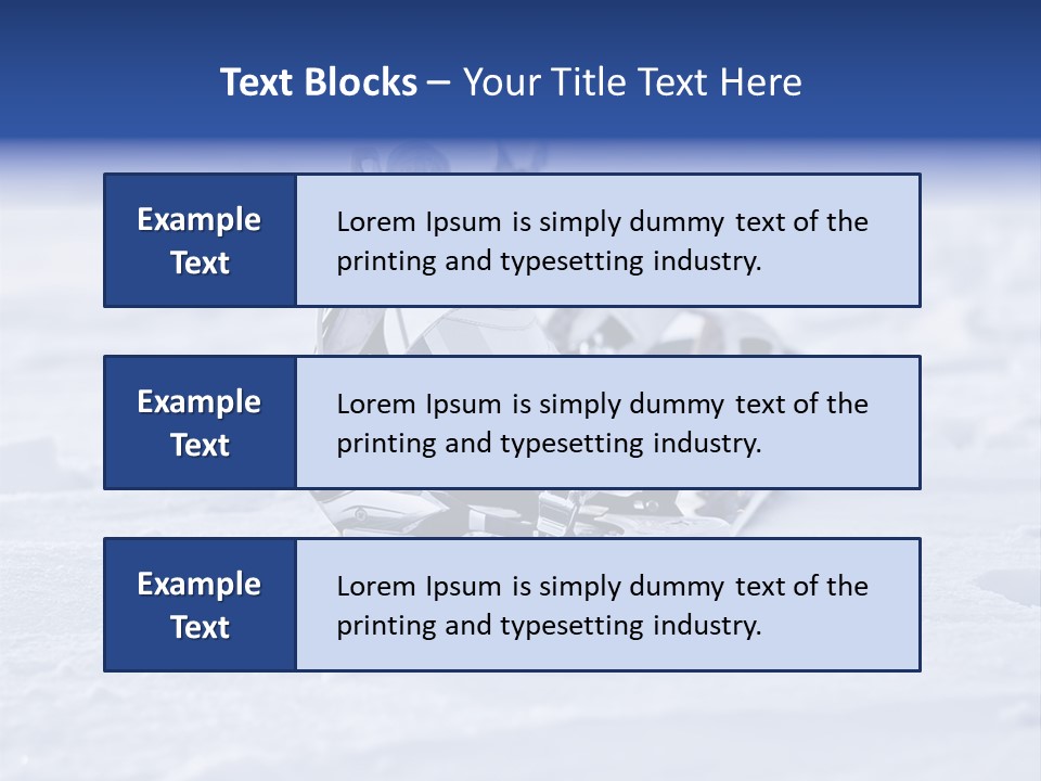Equipment Sun Boot PowerPoint Template