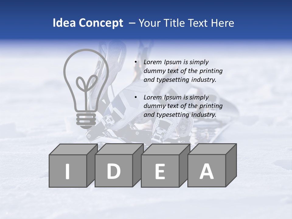 Equipment Sun Boot PowerPoint Template