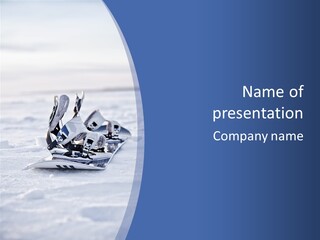 Beauty Icy Winter PowerPoint Template