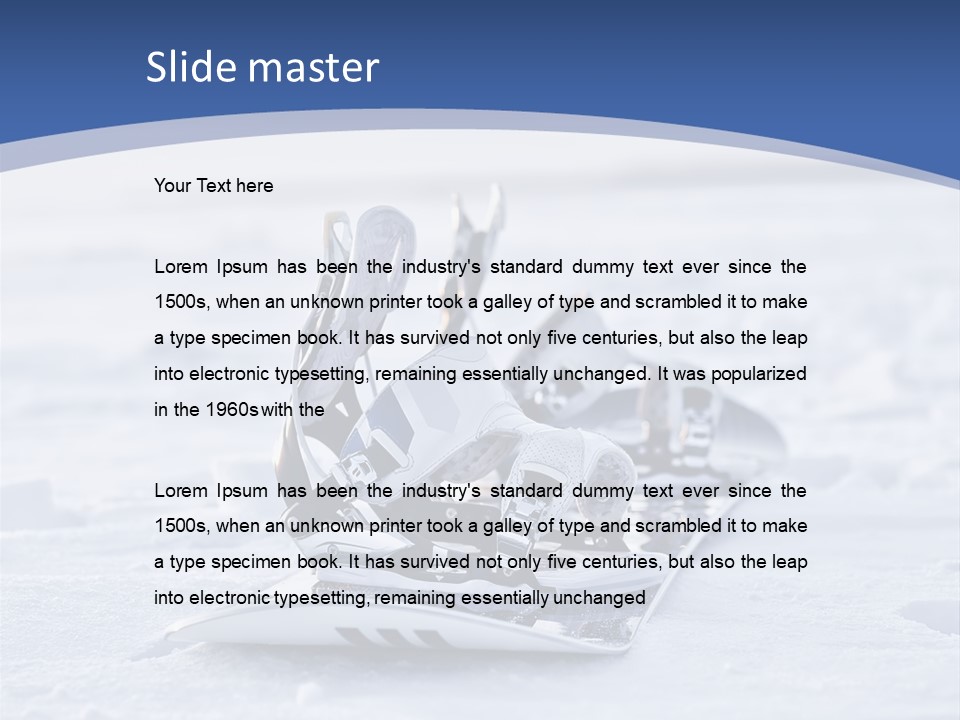 Beauty Icy Winter PowerPoint Template