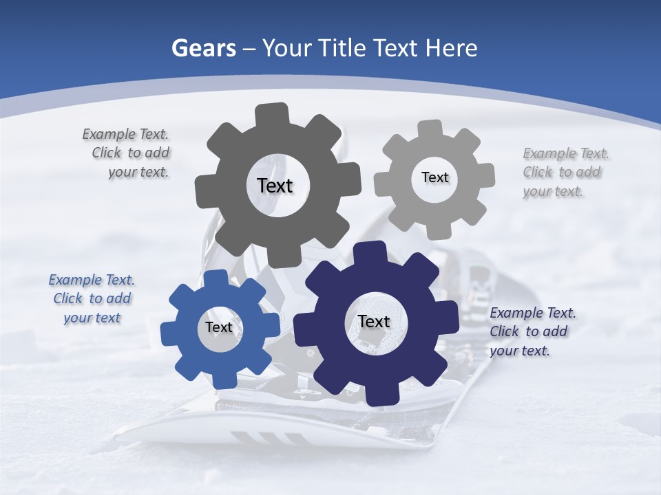 Beauty Icy Winter PowerPoint Template