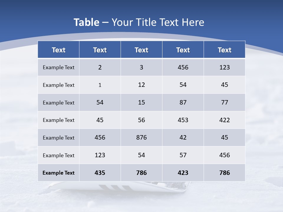 Beauty Icy Winter PowerPoint Template