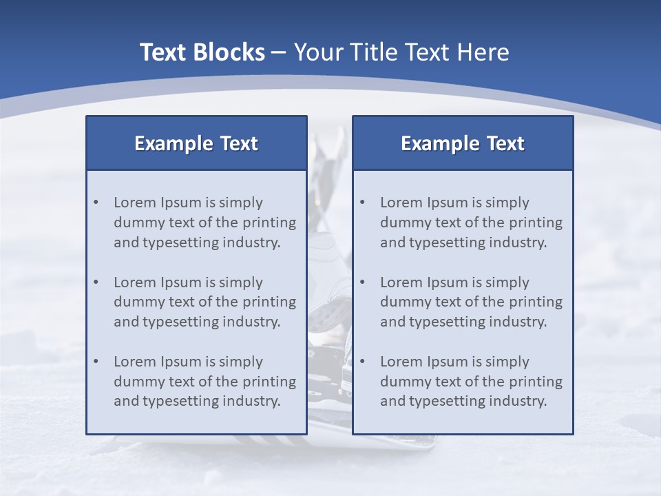 Beauty Icy Winter PowerPoint Template