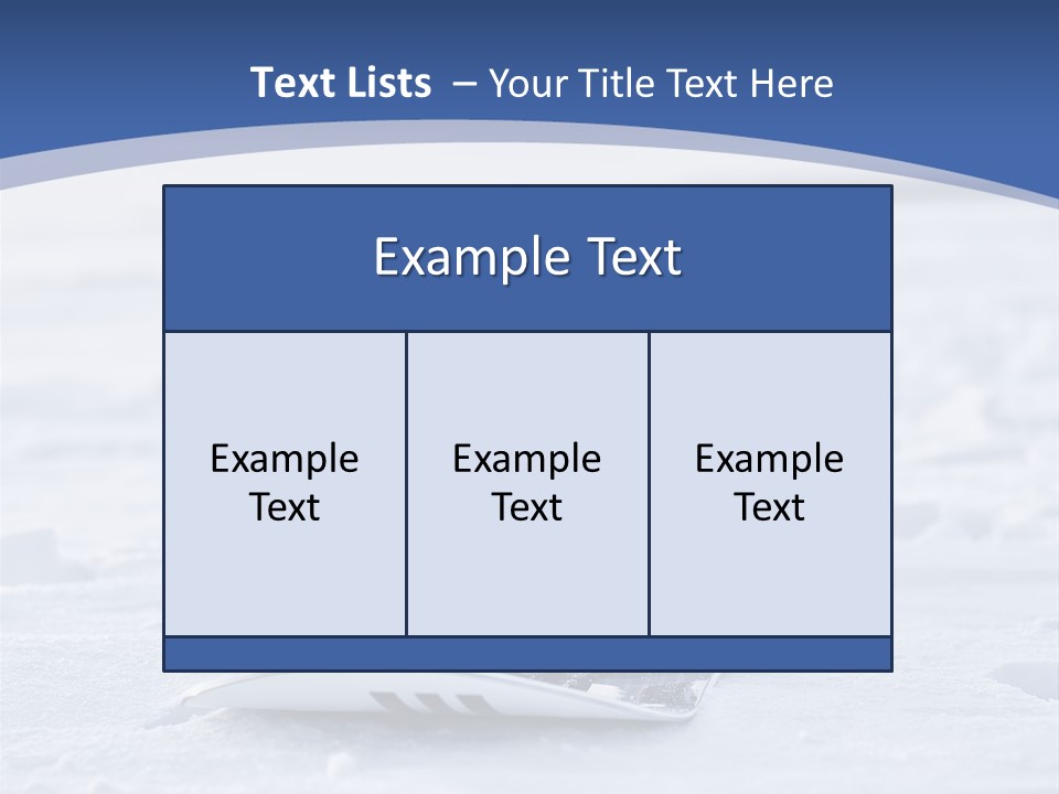 Beauty Icy Winter PowerPoint Template