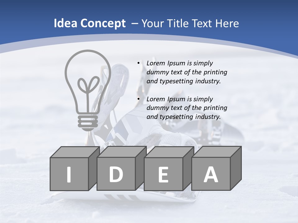 Beauty Icy Winter PowerPoint Template