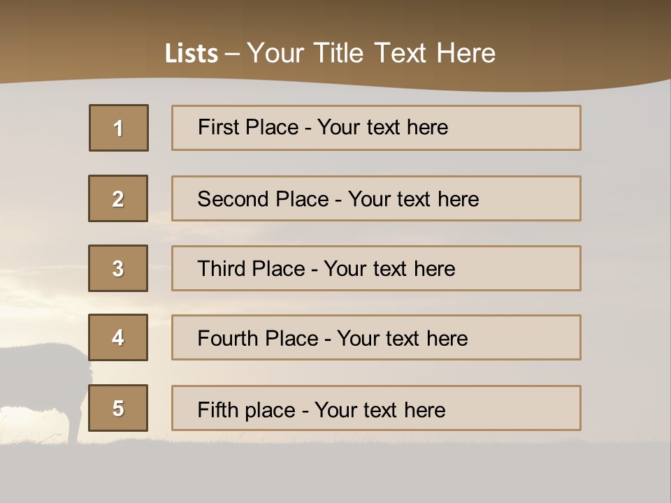 A Group Of Sheep Standing On Top Of A Grass Covered Field PowerPoint Template