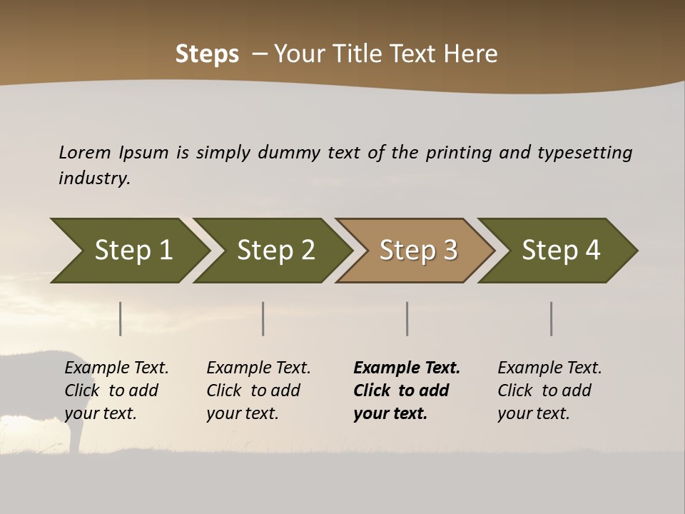 A Group Of Sheep Standing On Top Of A Grass Covered Field PowerPoint Template