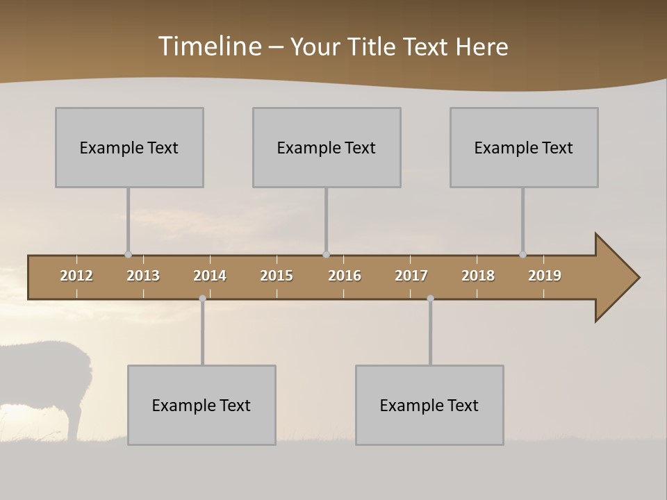 A Group Of Sheep Standing On Top Of A Grass Covered Field PowerPoint Template