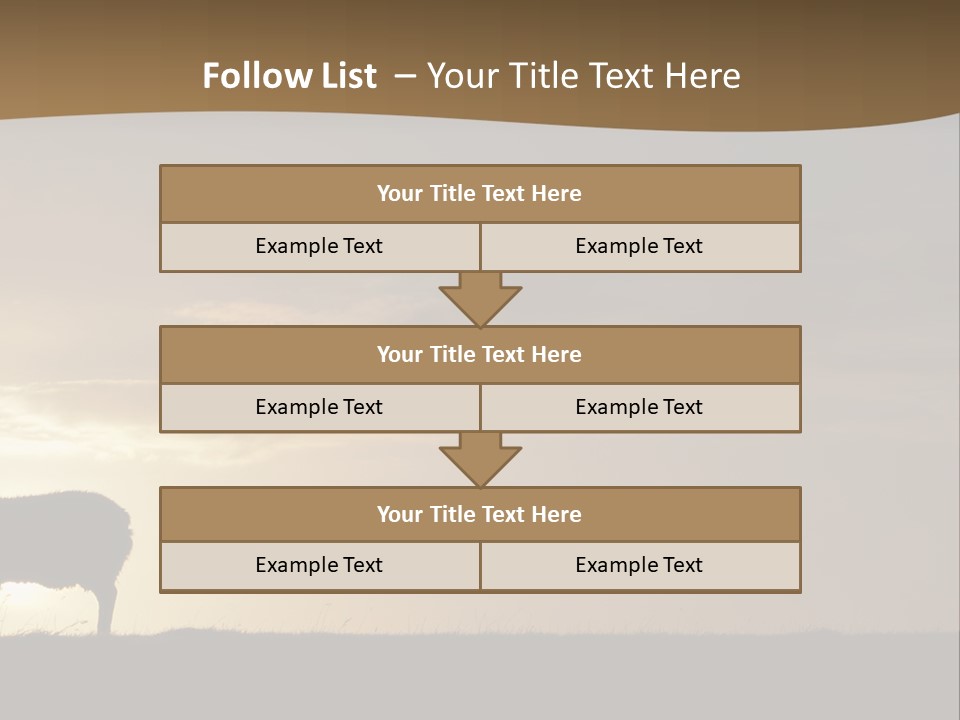 A Group Of Sheep Standing On Top Of A Grass Covered Field PowerPoint Template