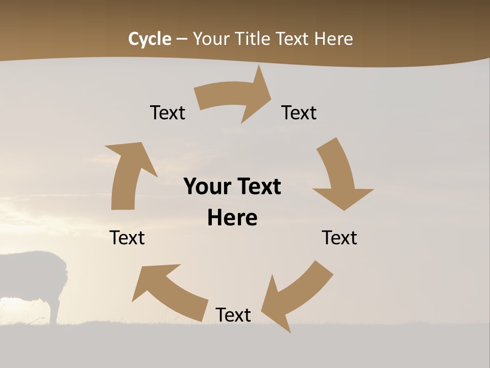 A Group Of Sheep Standing On Top Of A Grass Covered Field PowerPoint Template