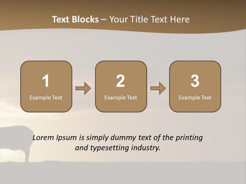 A Group Of Sheep Standing On Top Of A Grass Covered Field PowerPoint Template