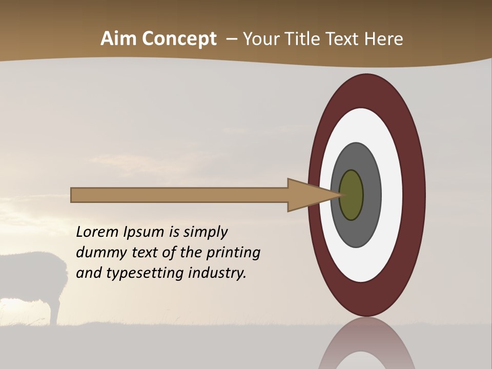 A Group Of Sheep Standing On Top Of A Grass Covered Field PowerPoint Template