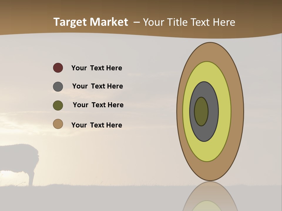 A Group Of Sheep Standing On Top Of A Grass Covered Field PowerPoint Template