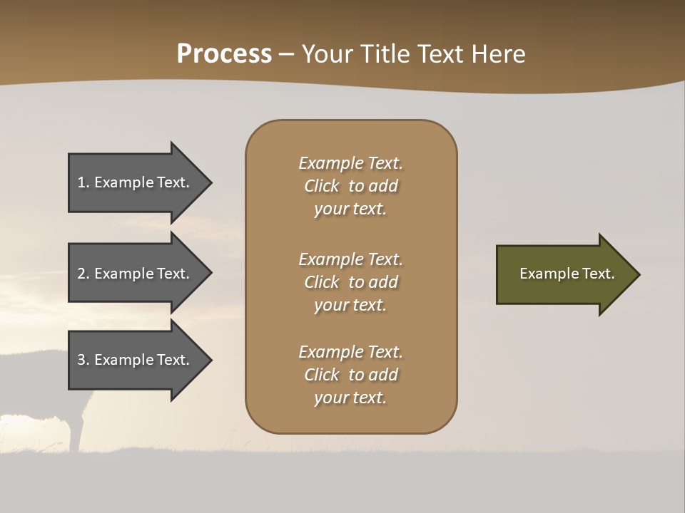 A Group Of Sheep Standing On Top Of A Grass Covered Field PowerPoint Template