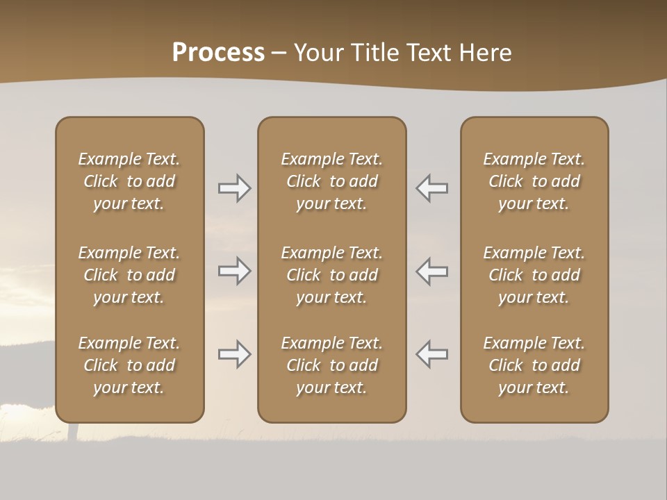 A Group Of Sheep Standing On Top Of A Grass Covered Field PowerPoint Template