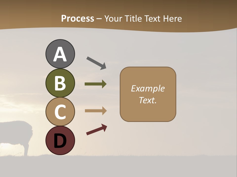 A Group Of Sheep Standing On Top Of A Grass Covered Field PowerPoint Template
