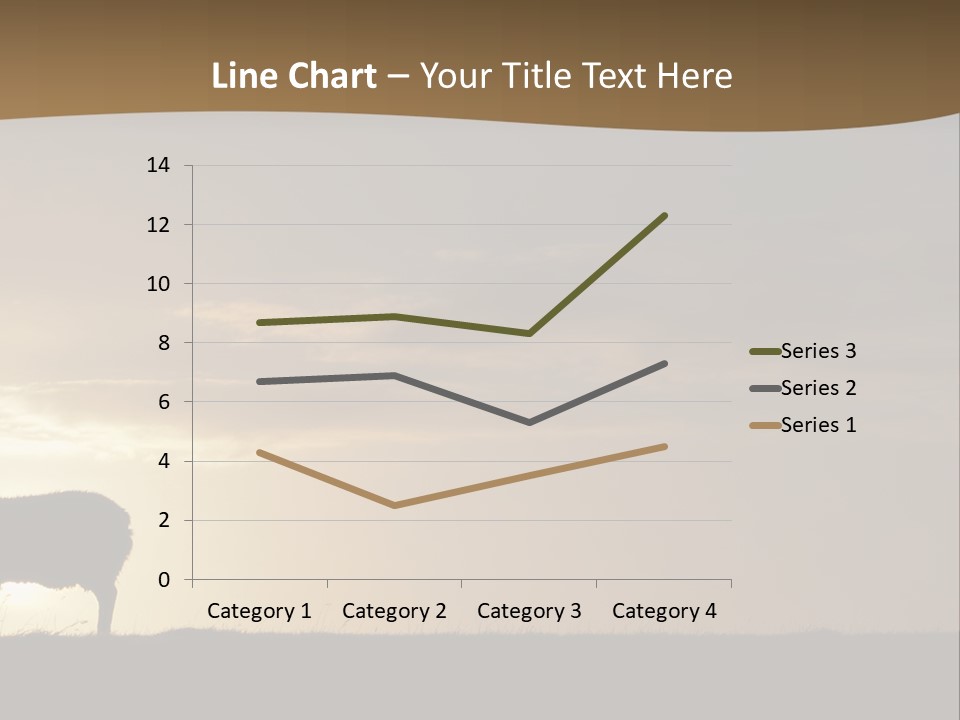 A Group Of Sheep Standing On Top Of A Grass Covered Field PowerPoint Template