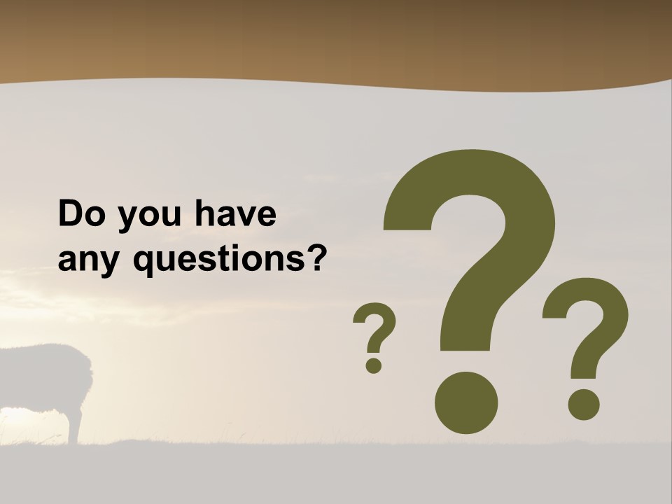 A Group Of Sheep Standing On Top Of A Grass Covered Field PowerPoint Template