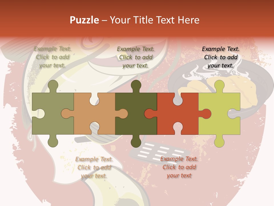 Spatula Catfish Smile PowerPoint Template