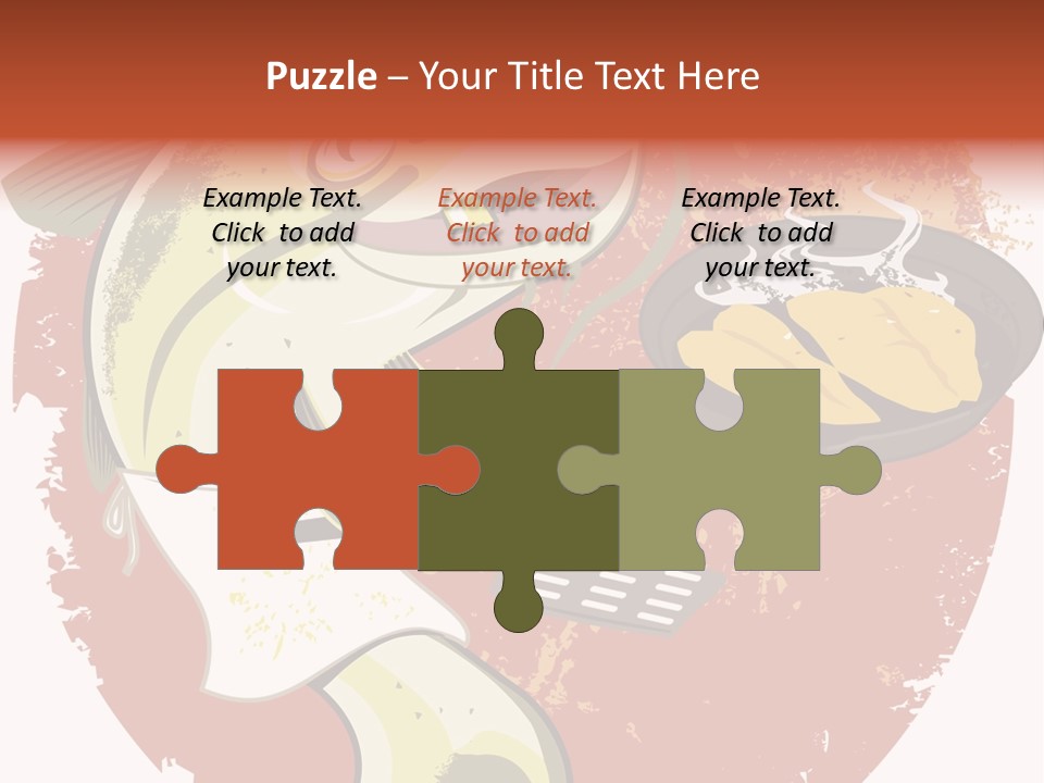 Spatula Catfish Smile PowerPoint Template