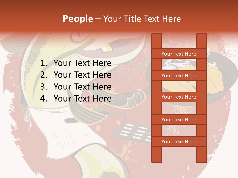 Spatula Catfish Smile PowerPoint Template