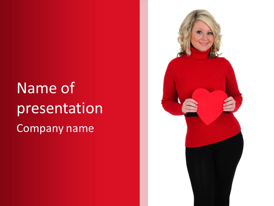 Romantic Woman Lady PowerPoint Template