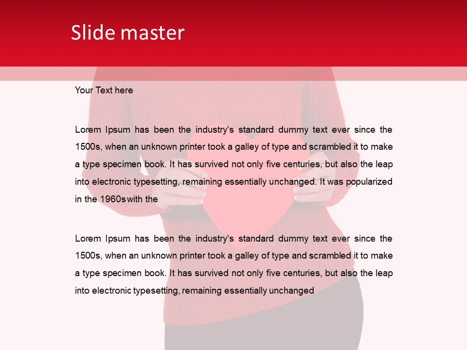 Romantic Woman Lady PowerPoint Template