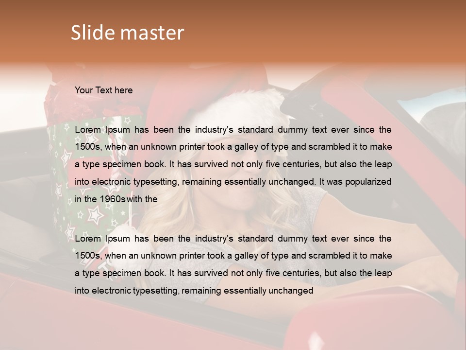 Fashion Slim Expression PowerPoint Template